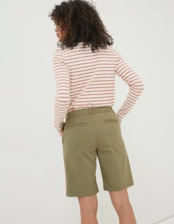 Women FatFace Shorts|Falmouth Bermuda Chino Shorts