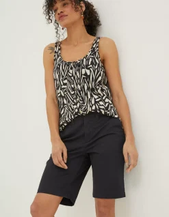 Women FatFace Shorts|Falmouth Bermuda Chino Shorts