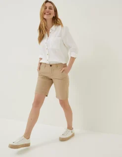 Women FatFace Shorts|Falmouth Bermuda Chino Shorts