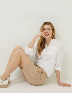 Women FatFace Shorts|Falmouth Bermuda Chino Shorts