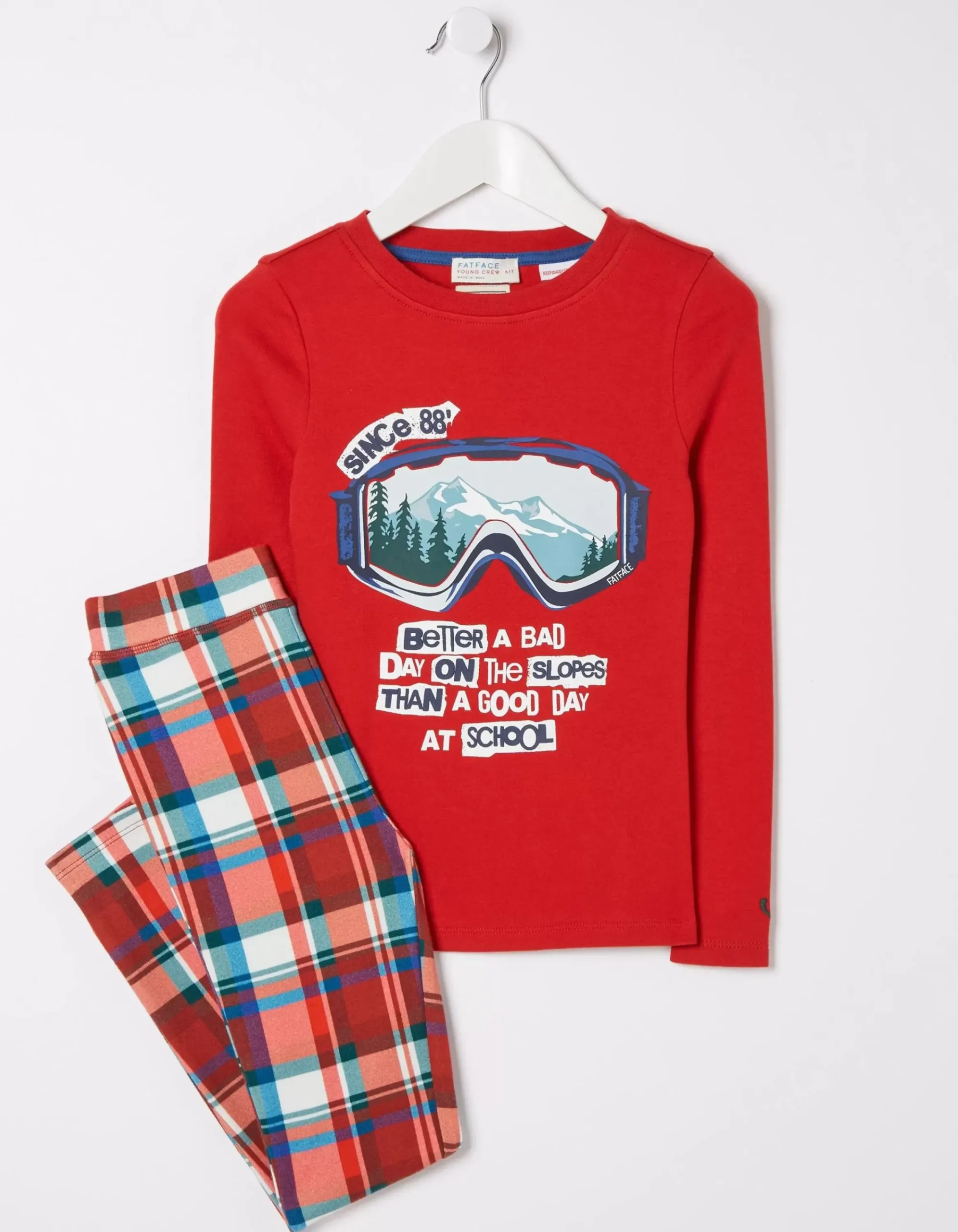 Boys FatFace View All|Family Check Snug Pyjama Set