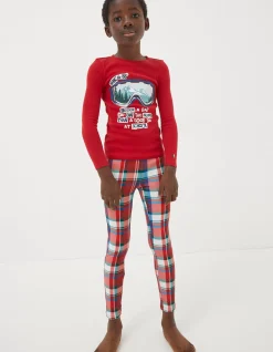 Boys FatFace View All|Family Check Snug Pyjama Set