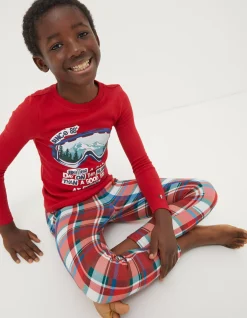 Boys FatFace View All|Family Check Snug Pyjama Set