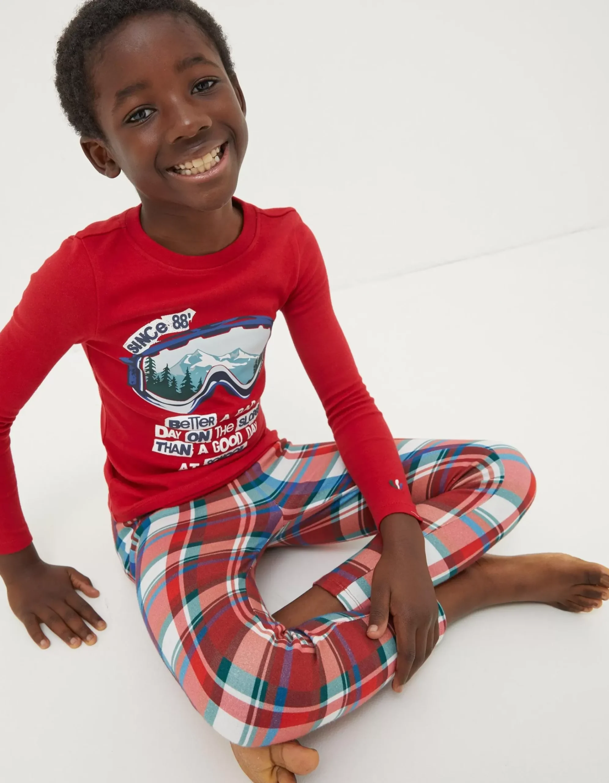 Boys FatFace View All|Family Check Snug Pyjama Set