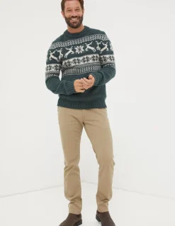 Men FatFace View All|Family Reindeer Christmas Jumper