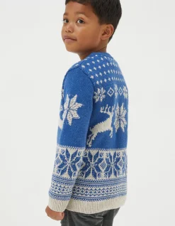 Boys FatFace View All|Family Reindeer Christmas Jumper