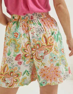 Women FatFace Shorts|Faye Paradise Floral Shorts
