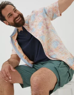 Men FatFace Shirts|Fently Palm Print Shirt