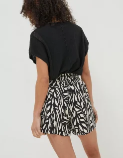 Women FatFace Shorts|Fiona Paint Stroke Shorts