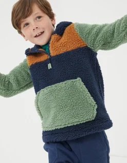Boys FatFace View All|Fleece Block Hoodie