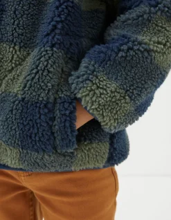 Boys FatFace View All|Fleece Check Jacket