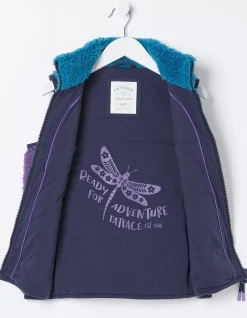 Girls FatFace View All|Fleece Colourblock Gilet