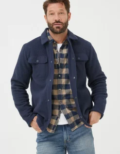 Men FatFace View All|Fleece Overshirt