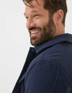 Men FatFace View All|Fleece Overshirt
