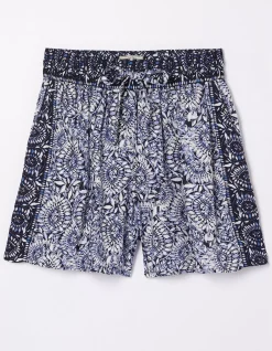 Women FatFace Shorts|Flippy Watercolour Batik Shorts