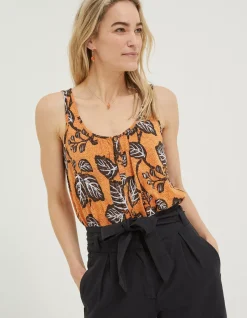 Women FatFace Tops & T-Shirts|Flora Vine Floral Vest