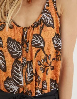 Women FatFace Tops & T-Shirts|Flora Vine Floral Vest
