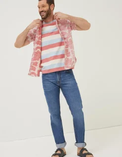 Men FatFace Shirts|Floral Block Print Shirt