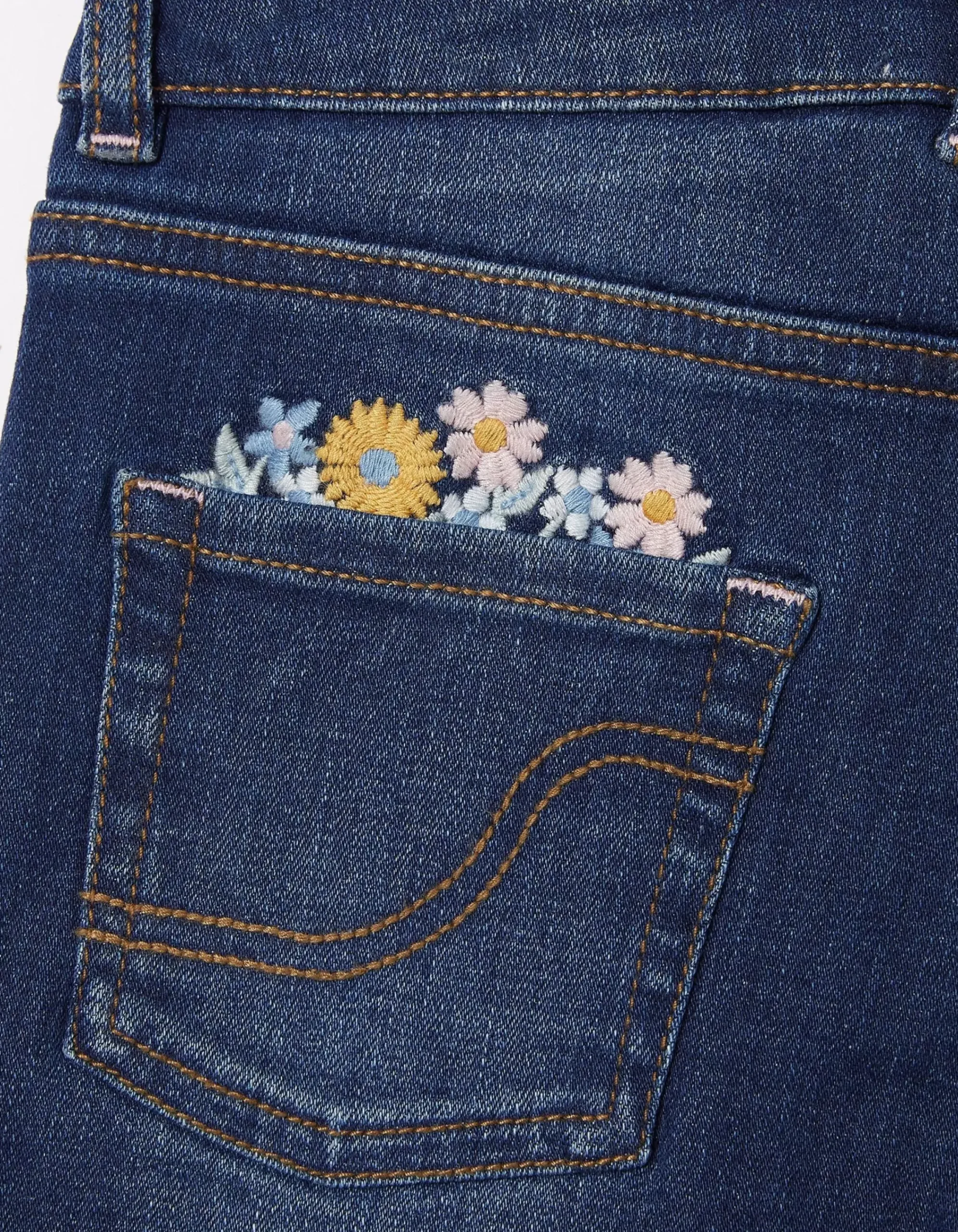 Girls FatFace View All|Floral Embroidered Denim Shorts