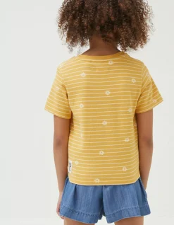 Girls FatFace View All|Floral Stripe Jersey T-Shirt