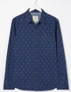 Men FatFace Shirts|Flower Geo Print Shirt