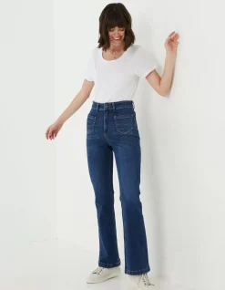 Women FatFace Jeans & Dungarees|Fly Flare Comfort Stretch Jeans