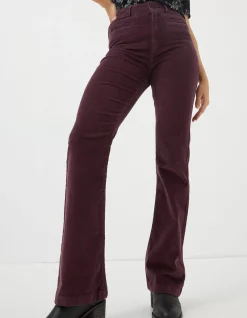 Women FatFace Trousers & Leggings|Fly Flare Corduroy Trousers