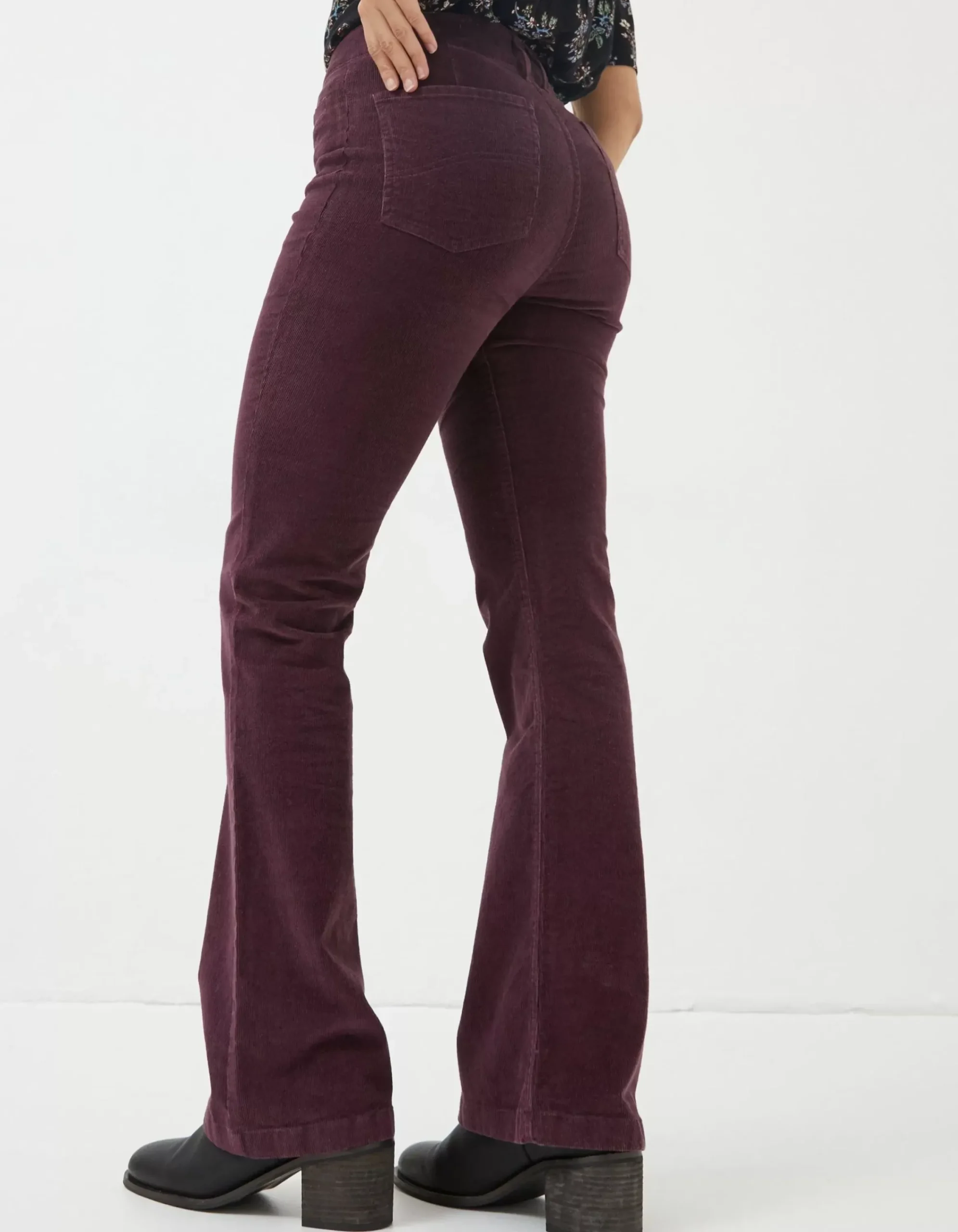 Women FatFace Trousers & Leggings|Fly Flare Corduroy Trousers