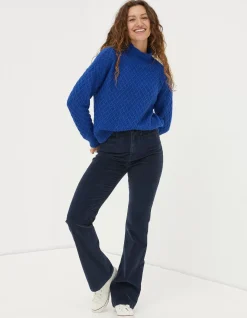 Women FatFace Trousers & Leggings|Fly Flare Corduroy Trousers