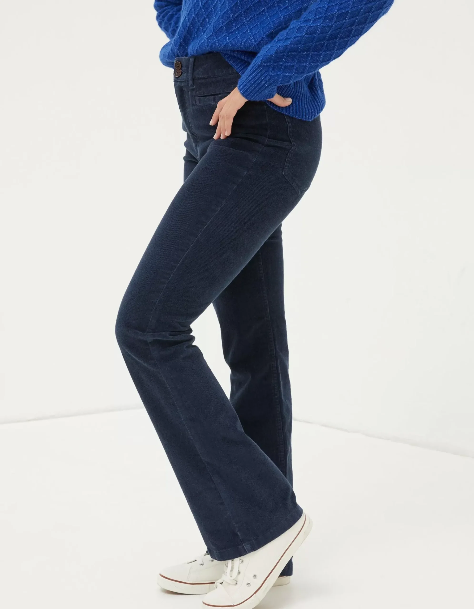 Women FatFace Trousers & Leggings|Fly Flare Corduroy Trousers