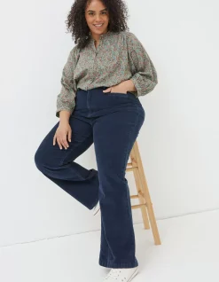 Women FatFace Trousers & Leggings|Fly Flare Corduroy Trousers