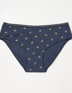 Women FatFace View All|Foil Bee Mini Knickers