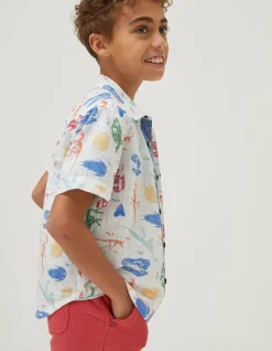 Boys FatFace View All|Fossil Printed Shirt