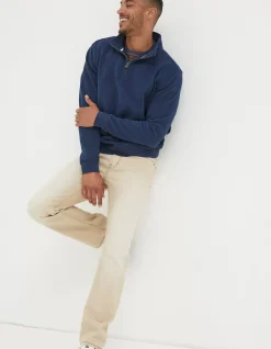 Men FatFace View All|Fowey Half Neck Sweatshirt