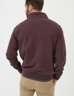 Men FatFace Sweatshirts & Hoodies|Fowey Half Neck Sweatshirt