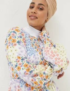 Women FatFace Shirts & Blouses|Fran Meadow Patch Shirred Top