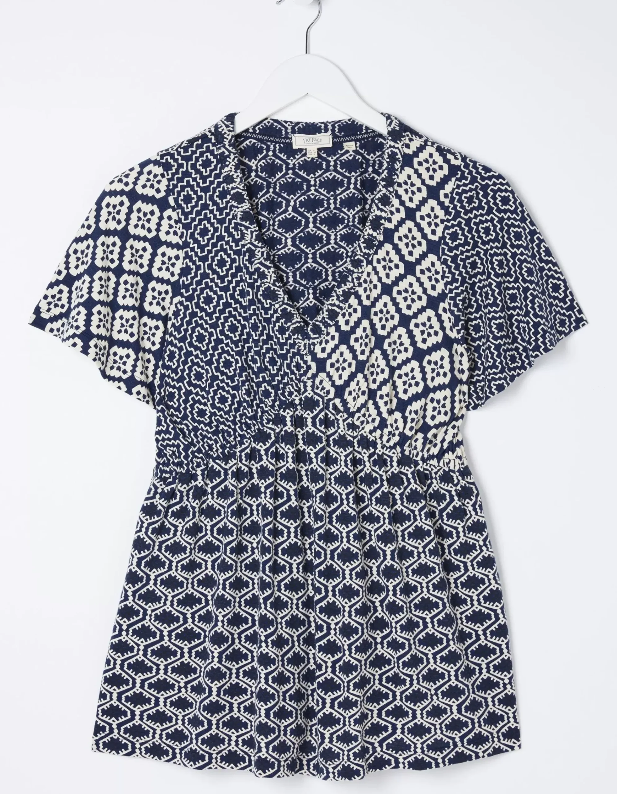 Women FatFace View All|Frankie Patchwork Geo Top