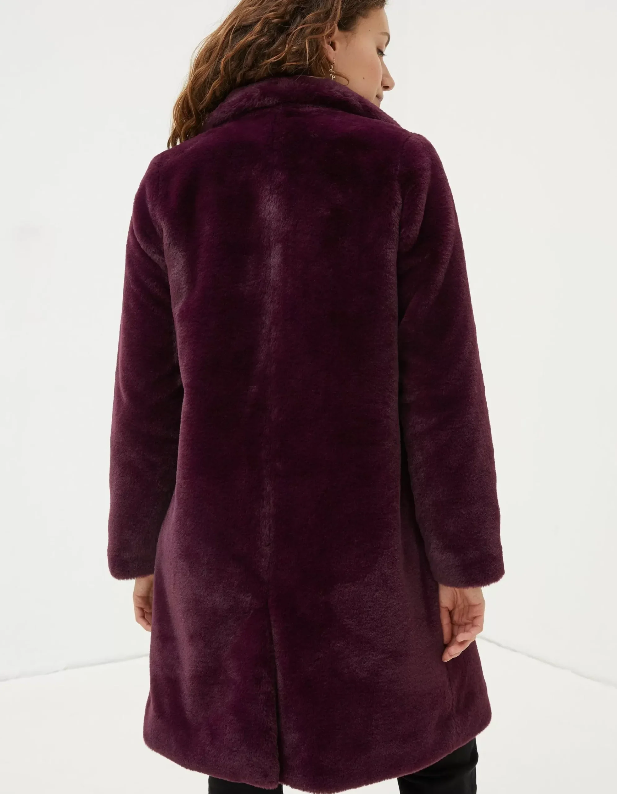 Women FatFace Coats & Jackets|Freya Faux Fur Long Coat