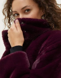 Women FatFace Coats & Jackets|Freya Faux Fur Long Coat