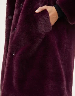 Women FatFace Coats & Jackets|Freya Faux Fur Long Coat