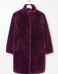 Women FatFace Coats & Jackets|Freya Faux Fur Long Coat