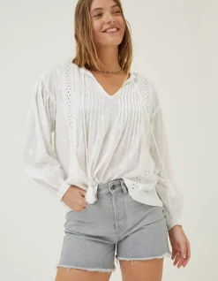 Women FatFace Shirts & Blouses|Freya Lace Blouse