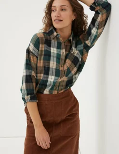 Women FatFace Shirts & Blouses|Frome Relaxed Check Shirt