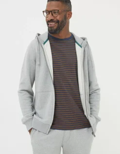 Men FatFace View All|Frome Textured Zip-Up Hoodie