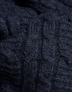 Men FatFace Knitwear|Funtley Cable Crew Jumper