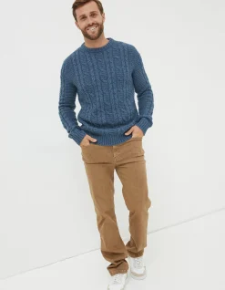 Men FatFace View All|Funtley Cable Crew Jumper