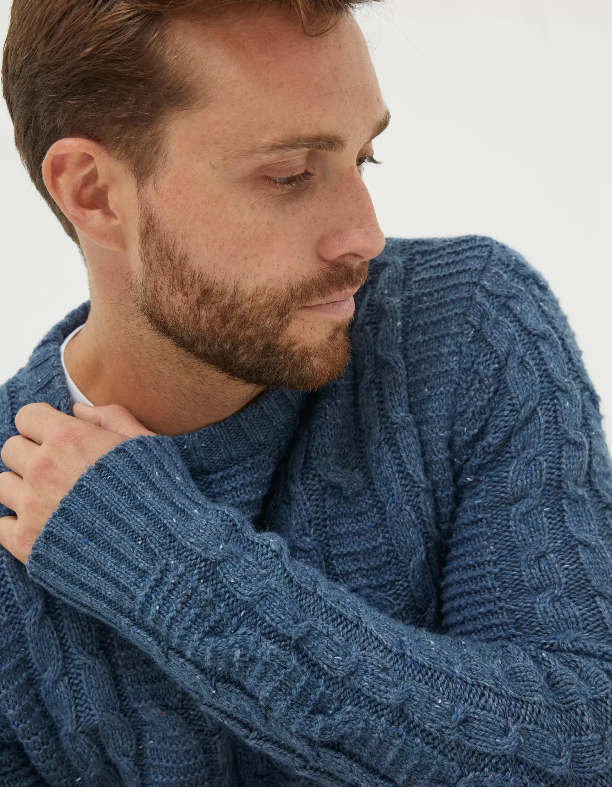 Men FatFace View All|Funtley Cable Crew Jumper