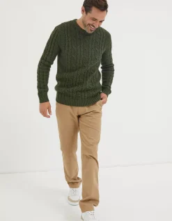 Men FatFace View All|Funtley Cable Crew Jumper