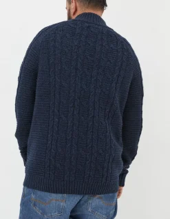 Men FatFace View All|Funtley Cable Half Neck Jumper