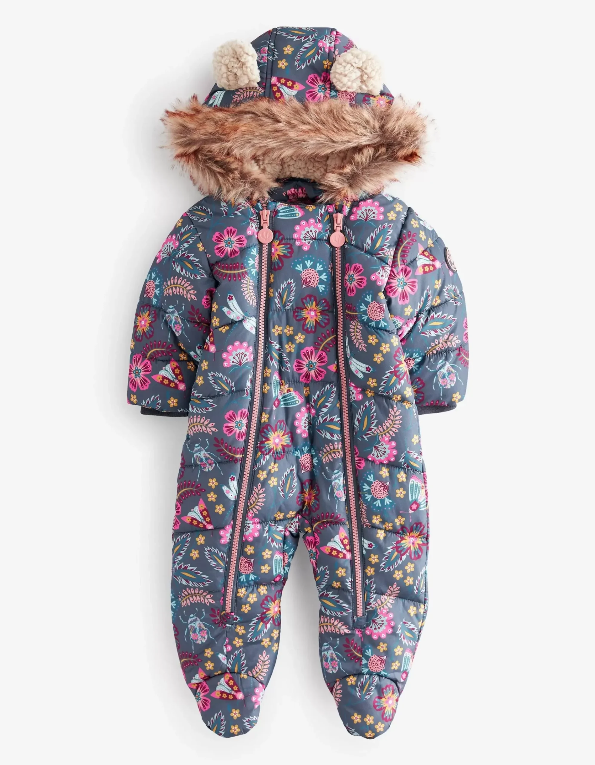 Girls FatFace View All|Garden Floral Print Snowsuit